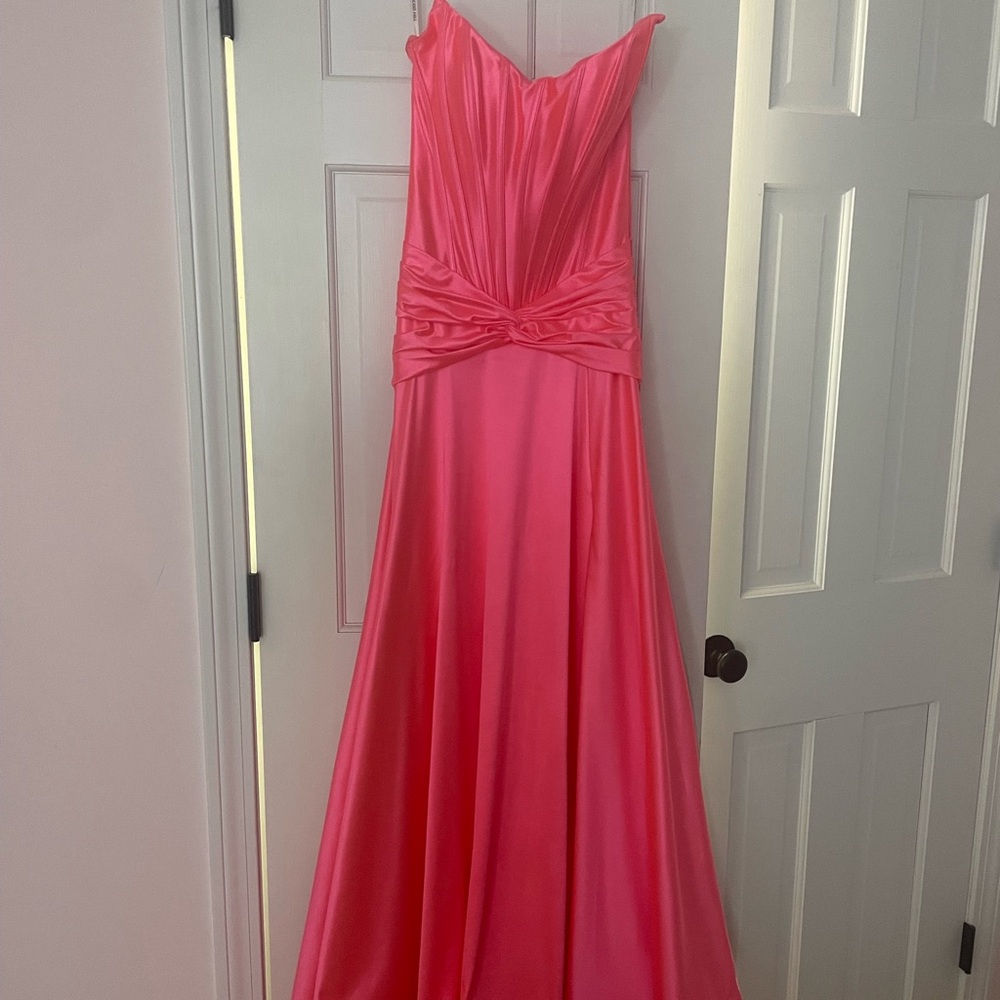 Sherri Hill Pink Corset Prom Gown Like New from 2024 prom collection